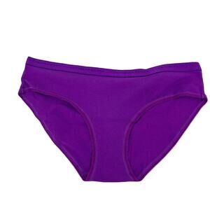 Victoria Secret Purple Cotton Signature Waistband Hiphugger Medium